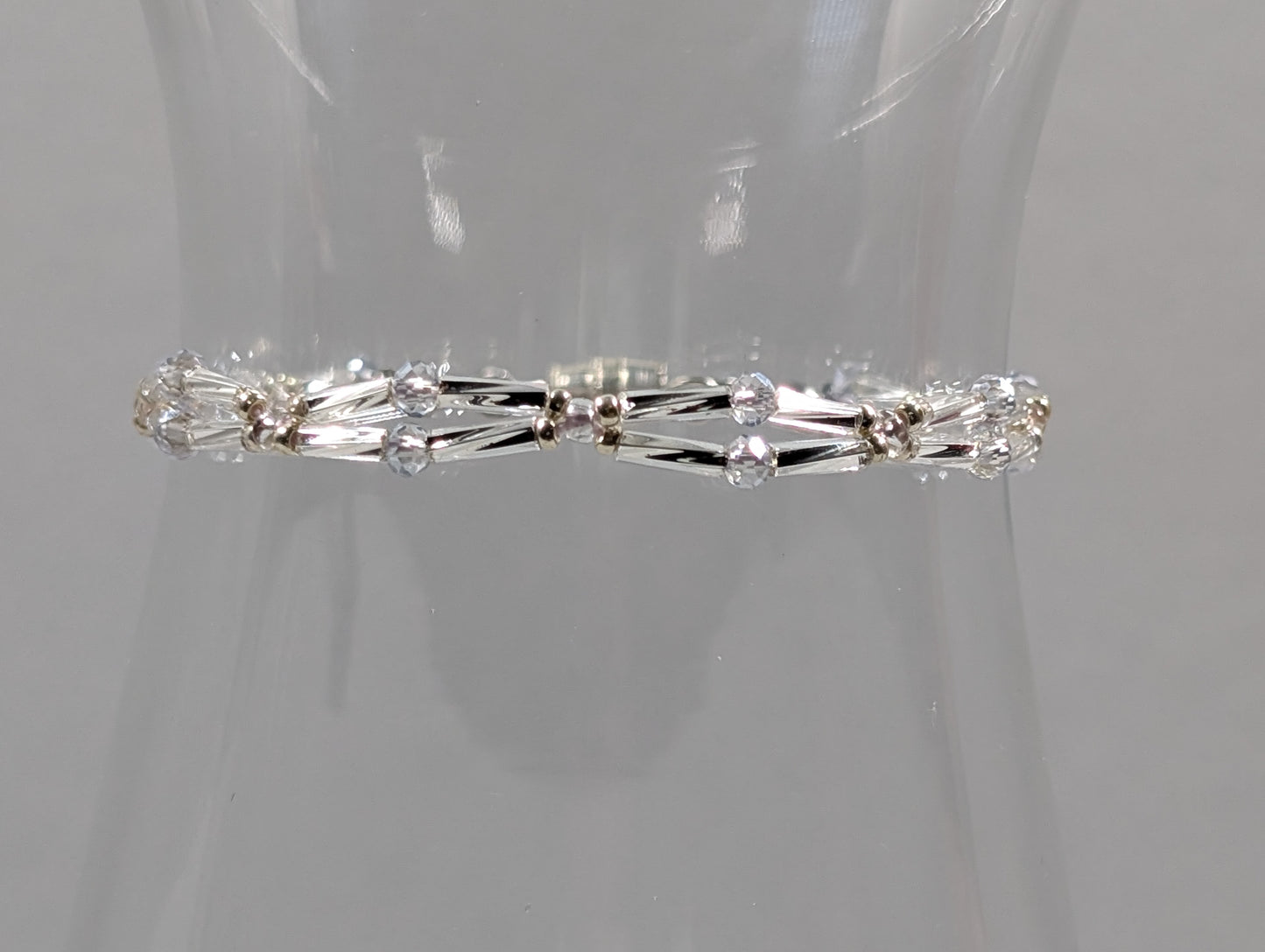 Silver Clear Elegance Bracelet