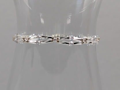 Silver Clear Elegance Bracelet