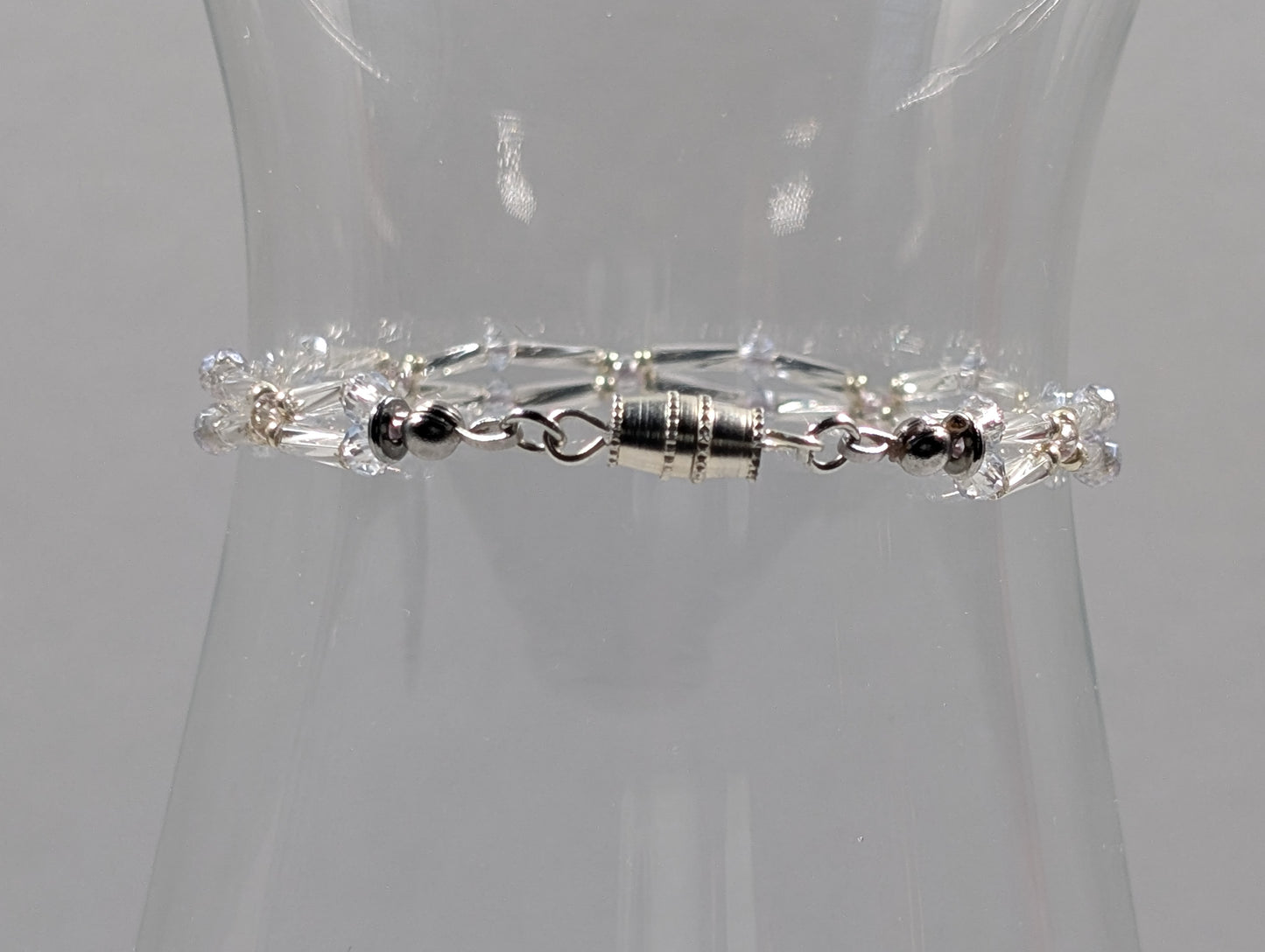 Silver Clear Elegance Bracelet